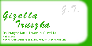 gizella truszka business card